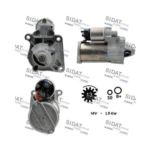 Starter Sidat S12BH0650 für Bmw