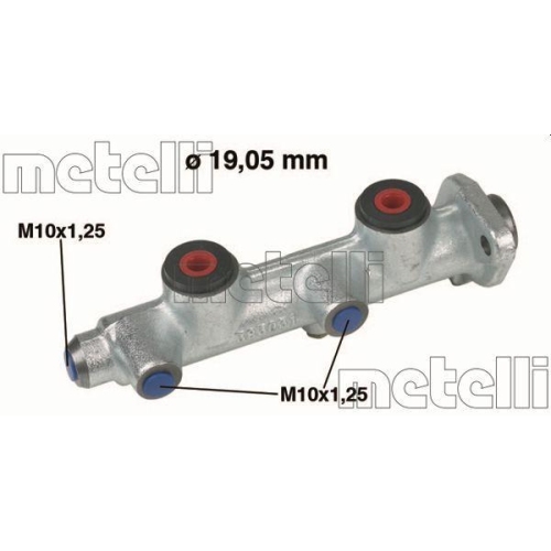 Hauptbremszylinder Metelli 05-0068 f&uuml;r Fiat