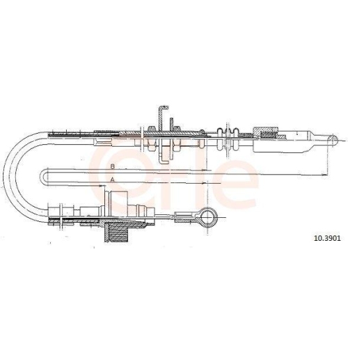 Seilzug Kupplungsbetätigung Cofle 10.3901 für Lada