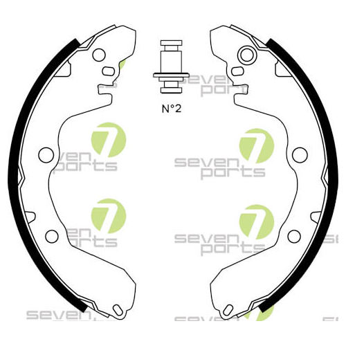 Brake Shoe Set 7 Seven Parts SVG10954 for