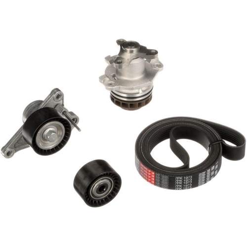 Wasserpumpe + Keilrippenriemensatz Gates KP17PK1973 Micro-v&reg; f&uuml;r