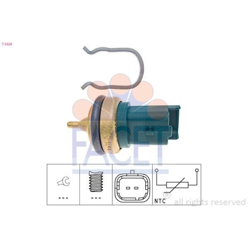 Sensor K&uuml;hlmitteltemperatur Facet 7.3328 Made In Italy - Oe Equivalent f&uuml;r Mini