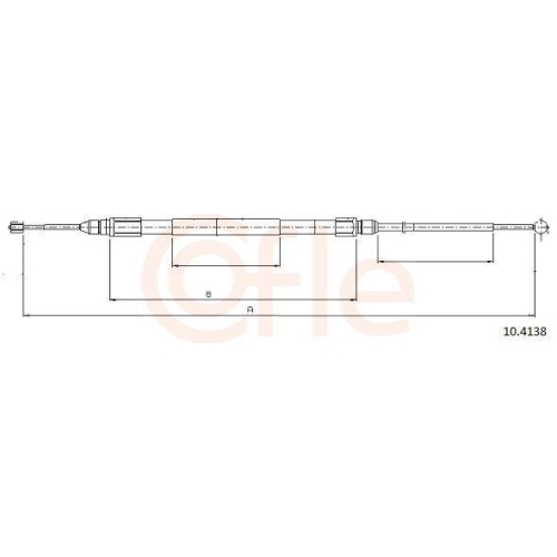 Seilzug Feststellbremse Cofle 10.4138 für Bmw Hinten Links Hinten Rechts