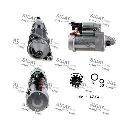 Starter Sidat S12DE0049 f&uuml;r Mercedes Benz Mercedes Benz Mercedes Benz