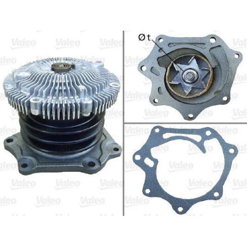 Wasserpumpe Motork&uuml;hlung Valeo 506733 f&uuml;r Ford Nissan