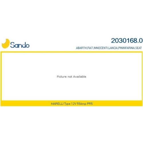 Generator Sando 2030168.0 für Fiat