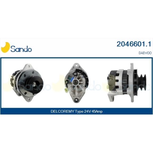 Generator Sando 2046601.1 f&uuml;r Daewoo Doosan