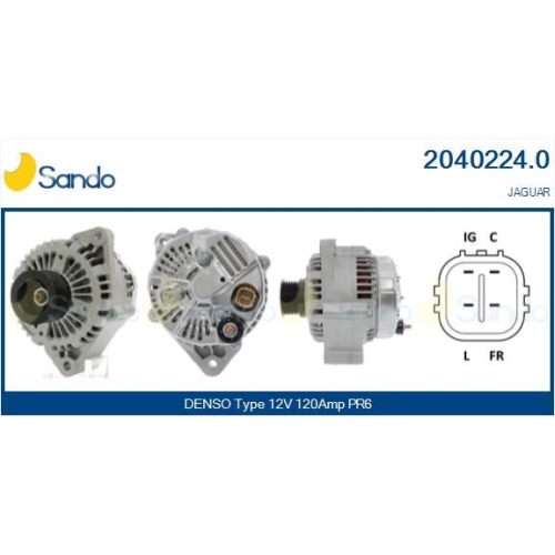 Generator Sando 2040224.0 f&uuml;r Ford Jaguar