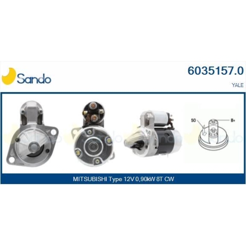 Starter Sando 6035157.0 f&uuml;r Mazda Mitsubishi Yale