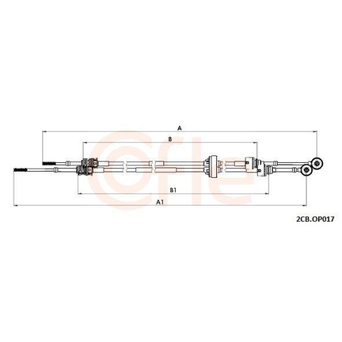 Seilzug Schaltgetriebe Cofle 2CB.OP017 für Opel