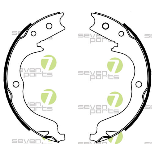 Bremsbackensatz 7 Seven Parts SVG10962 f&uuml;r Hinterachse