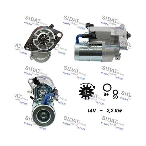 Starter Sidat S12DE0135 f&uuml;r Toyota