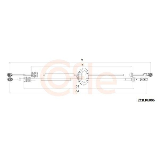Seilzug Schaltgetriebe Cofle 2CB.PE006 für Peugeot