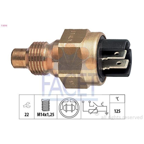 Sensor K&uuml;hlmitteltemperatur Facet 7.3510 Made In Italy - Oe Equivalent f&uuml;r