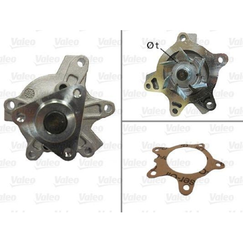 Wasserpumpe Motork&uuml;hlung Valeo 506848 f&uuml;r Toyota