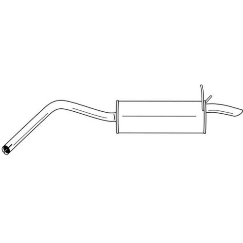 Endschalld&auml;mpfer Sigam 50695 f&uuml;r Nissan Renault