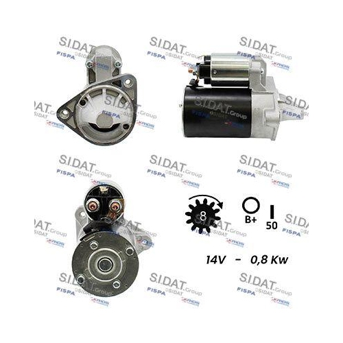 Starter Sidat S12DR0092 f&uuml;r Chevrolet Daewoo