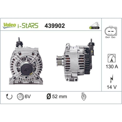 Startergenerator Valeo 439902 Valeo Origins New Stop&start Oe Technologie f&uuml;r
