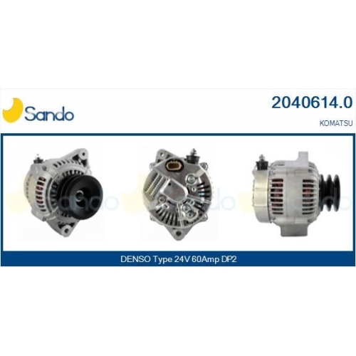 Generator Sando 2040614.0 f&uuml;r Komatsu