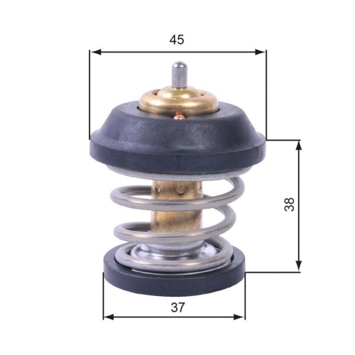 Thermostat K&uuml;hlmittel Gates TH42995G1 f&uuml;r Audi Seat Skoda VW