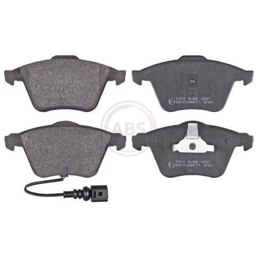 Bremsbelagsatz Scheibenbremse A.b.s. 37613 f&uuml;r Audi Seat VW Vag Vorderachse