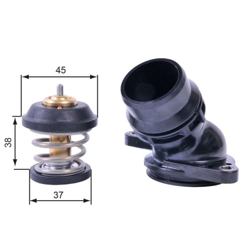 Thermostat K&uuml;hlmittel Gates TH42995K1 f&uuml;r Audi Seat Skoda VW