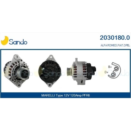 Generator Sando 2030180.0 für Alfa Romeo