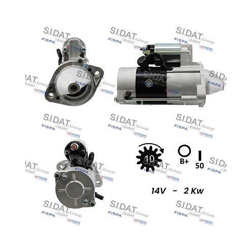 Starter Sidat S12MH0024A2 für Mitsubishi Hyundai Kia