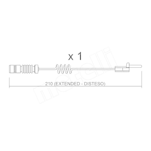 Warnkontakt Bremsbelagverschlei&szlig; Metelli SU.099 f&uuml;r Mercedes Benz Mercedes Benz