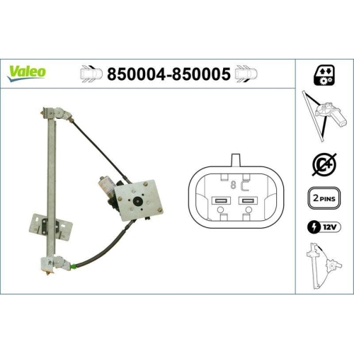 Fensterheber Valeo 850004 f&uuml;r Alfa Romeo Vorne Links