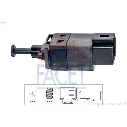 Bremslichtschalter Facet 7.1251 Made In Italy - Oe Equivalent f&uuml;r Chevrolet