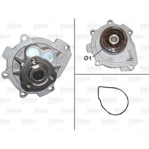 Wasserpumpe Motork&uuml;hlung Valeo 506837 f&uuml;r Alfa Romeo Fiat Opel Saab Vauxhall