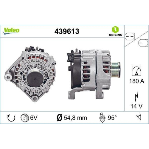 Generator Valeo 439613 Valeo Origins New Oe Technologie f&uuml;r Bmw