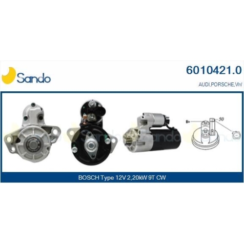 Starter Sando 6010421.0 f&uuml;r Porsche Vag