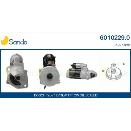Starter Sando 6010229.0 f&uuml;r John Deere