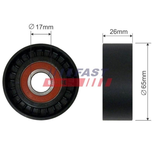 Spannrolle Keilrippenriemen Fast FT44539 f&uuml;r Citro&euml;n Fiat Ford Opel Suzuki