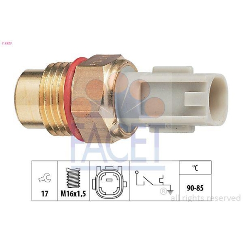 Temperaturschalter K&uuml;hlerl&uuml;fter Facet 7.5223 Made In Italy - Oe Equivalent f&uuml;r