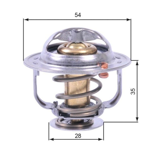 Thermostat K&uuml;hlmittel Gates TH43880G1 f&uuml;r Opel Vauxhall Chevrolet
