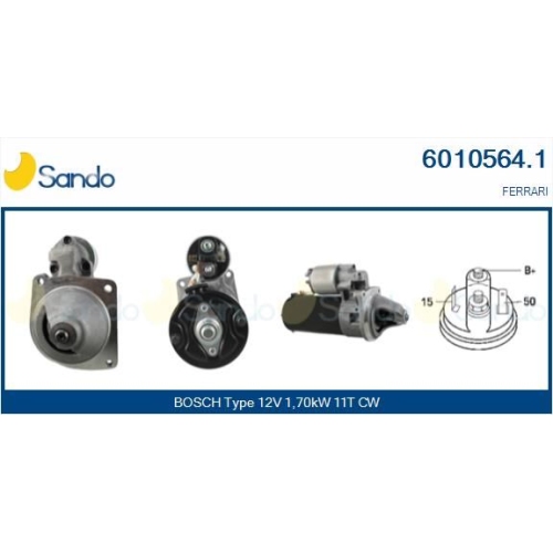 Starter Sando 6010564.1 für Ferrari Agri