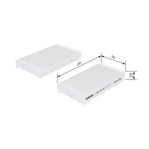 Filter Innenraumluft Bosch 1987432167 f&uuml;r Honda