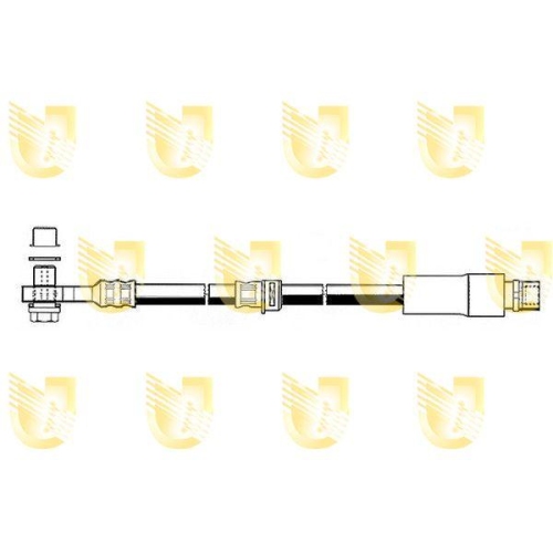 Bremsschlauch Unigom 378113 f&uuml;r Fiat Vorne