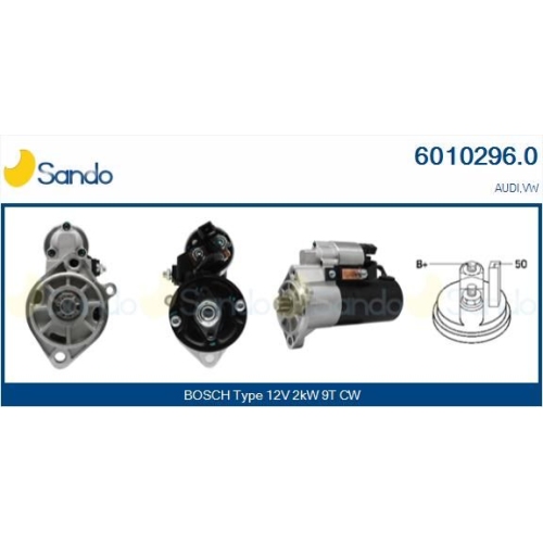 Starter Sando 6010296.0 f&uuml;r VW Vag