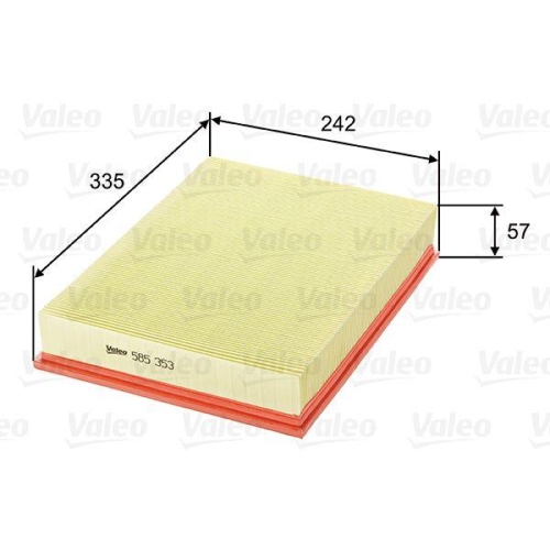 Luftfilter Valeo 585353 f&uuml;r Volvo