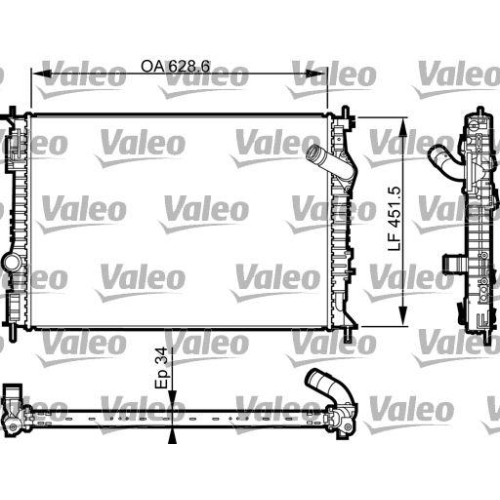 K&uuml;hler Motork&uuml;hlung Valeo 735461 f&uuml;r Nissan