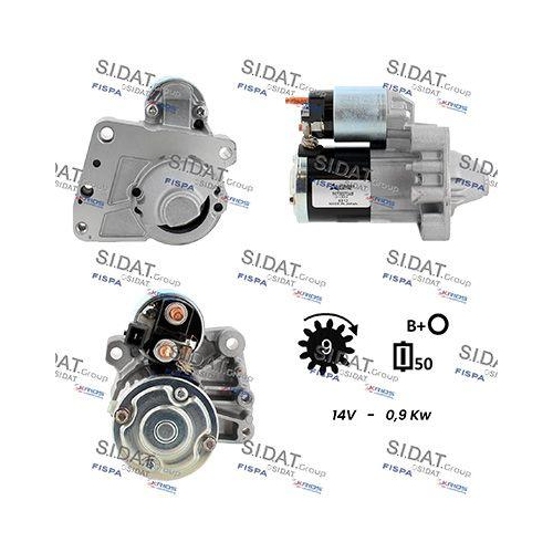 Starter Sidat S12MH0076 f&uuml;r Bmw Citro&euml;n Mitsubishi Peugeot Citro&euml;n/peugeot