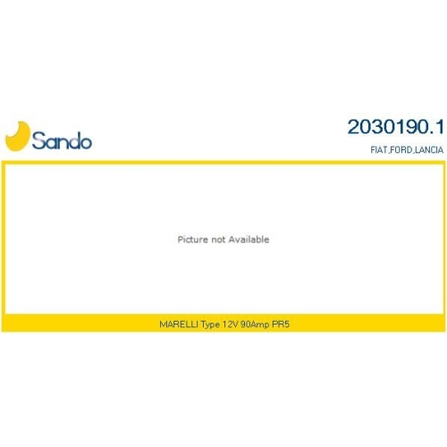 Alternateur Sando 2030190.1 pour Alfa Romeo Fiat Ford Toyota