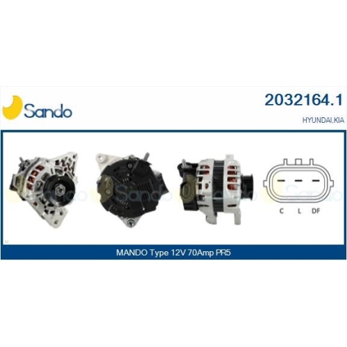 Generator Sando 2032164.1 f&uuml;r Hyundai Kia