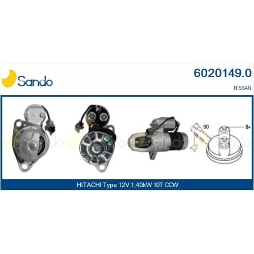 Starter Sando 6020149.0 für Nissan Hitachi