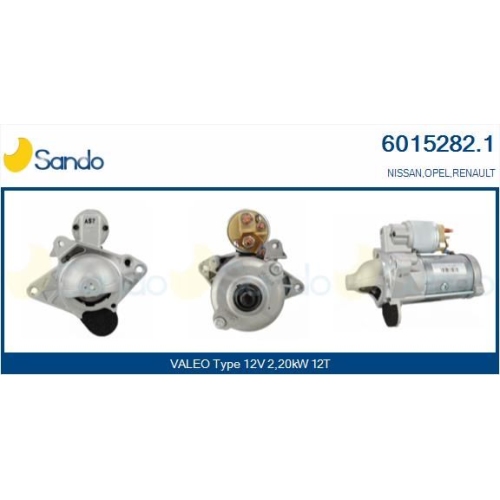 Starter Sando 6015282.1 für Nissan Renault