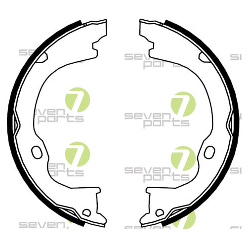 Bremsbackensatz 7 Seven Parts SVG10990 für Hinterachse